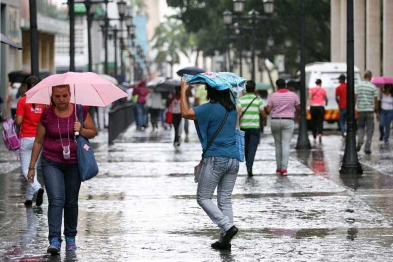 Indomet pronostica lluvias con tormentas eléctricas y ráfagas de viento para este lunes