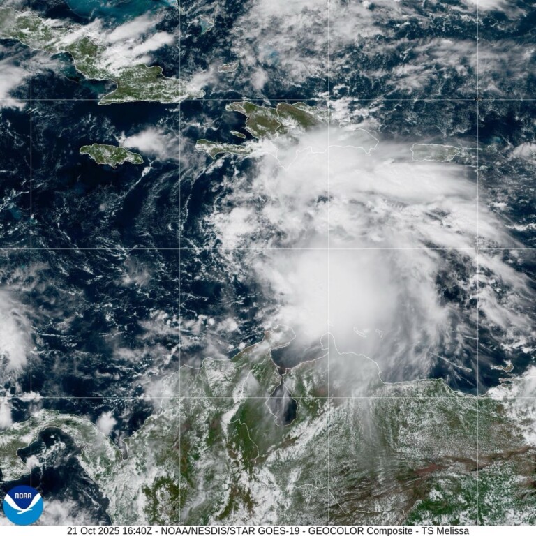 La tormenta tropical Melissa amenaza con fuertes lluvias a República Dominicana y Haití desde la tarde de este martes