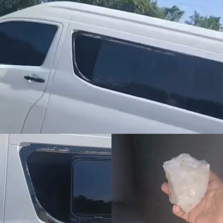 Alertan sobre lanzamiento de piedras a vehículos en carretera cercana a Punta Cana