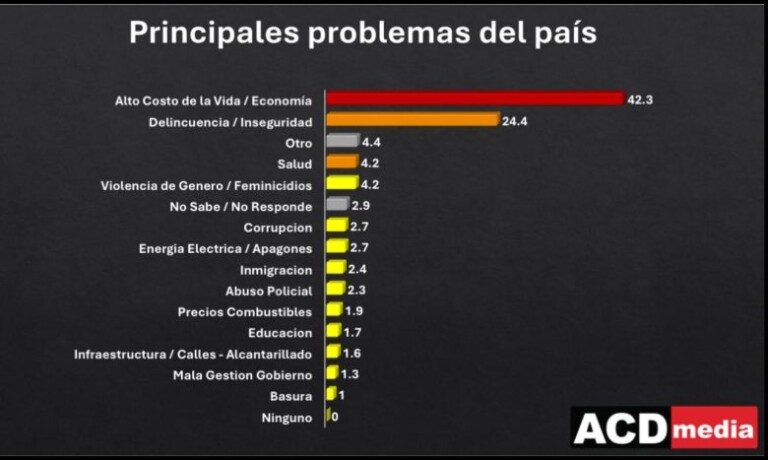 Encuesta ACD Media: energía eléctrica pierde peso como preocupación nacional