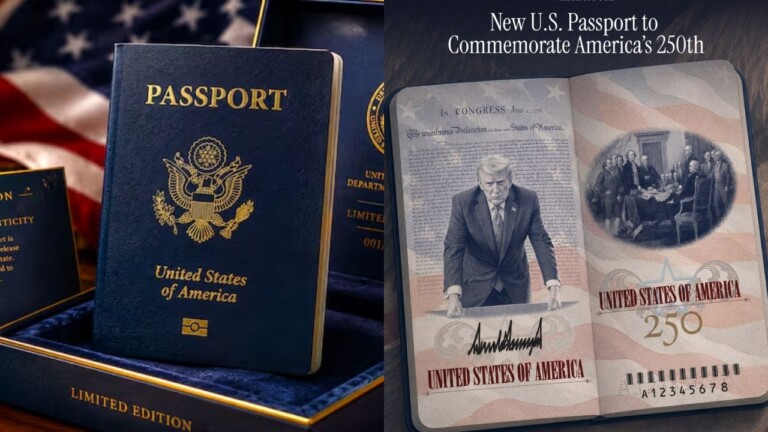 Trump presenta nuevo pasaporte de EE. UU. con su retrato