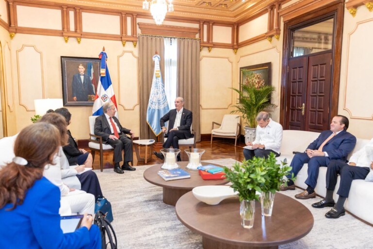 António Guterres agradece apoyo de República Dominicana y afirma que restablecer la seguridad en Haití es una prioridad absoluta