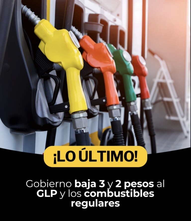 MICM dispone rebajas en los combustibles para la semana del 11 al 17 de julio