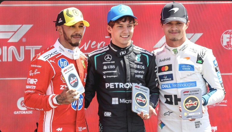 Kimi Antonelli gana carrera sprint y «la pole» del GP de Inglaterra