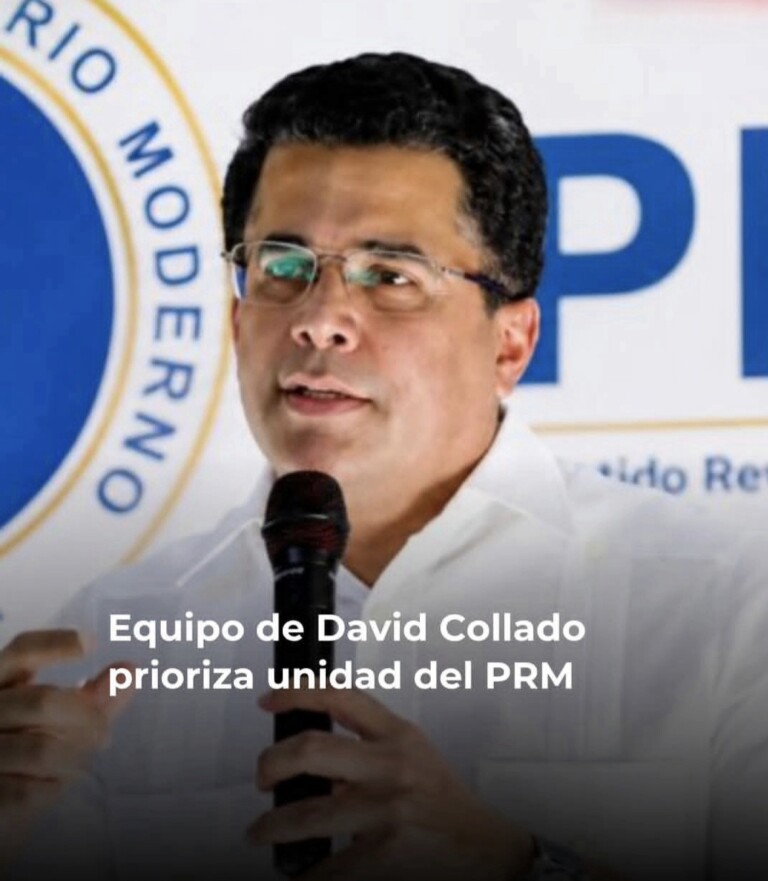 Equipo político de David Collado apuesta por la unidad del PRM de cara a las elecciones de 2028