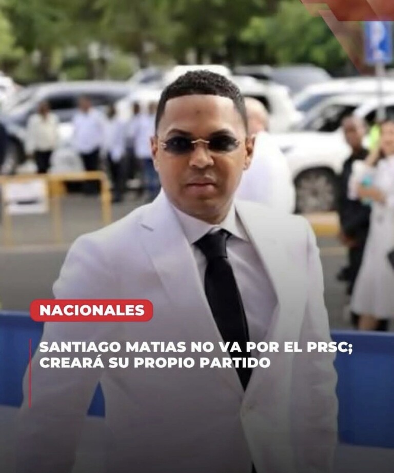 Santiago Matías anuncia que creará su propio partido político con miras a las elecciones de 2028