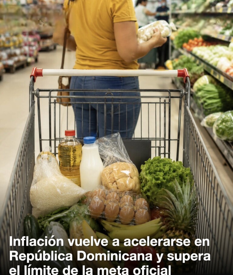 Inflación interanual en República Dominicana sube a 5.67 % en junio de 2026 y supera la meta del Banco Central