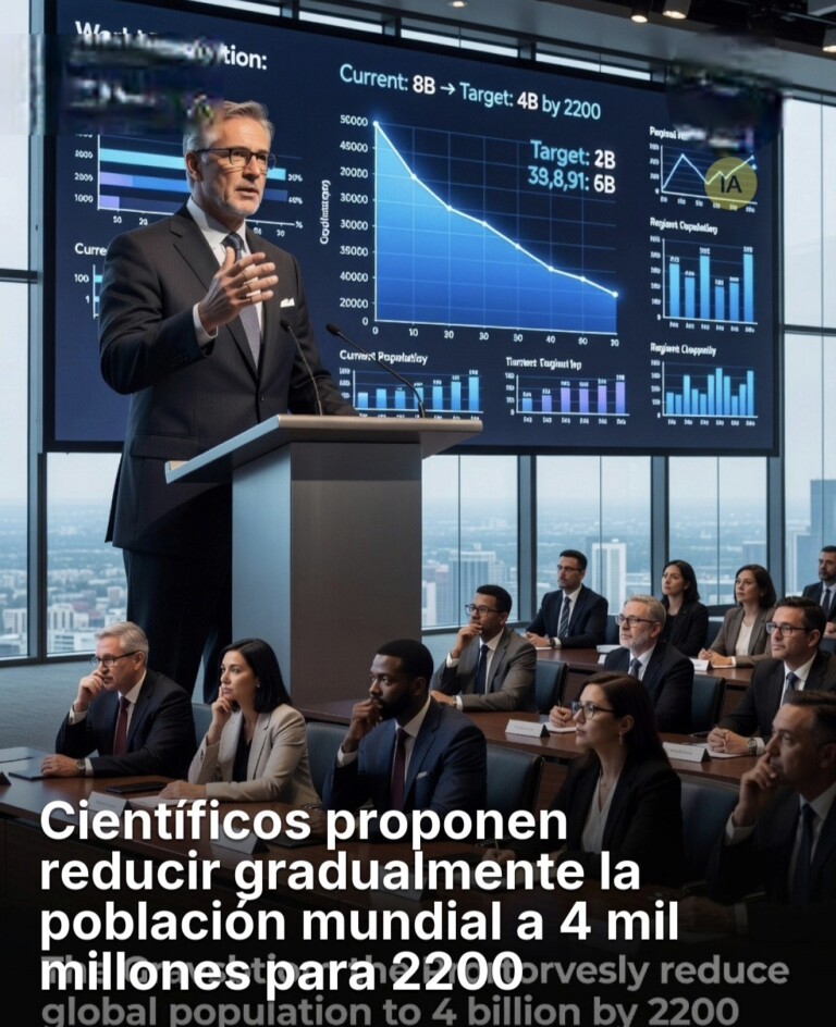 Científicos plantean reducir gradualmente la población mundial a 4 mil millones para el año 2200