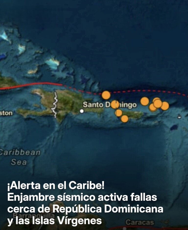 Enjambre sísmico mantiene activa la zona noreste de República Dominicana
