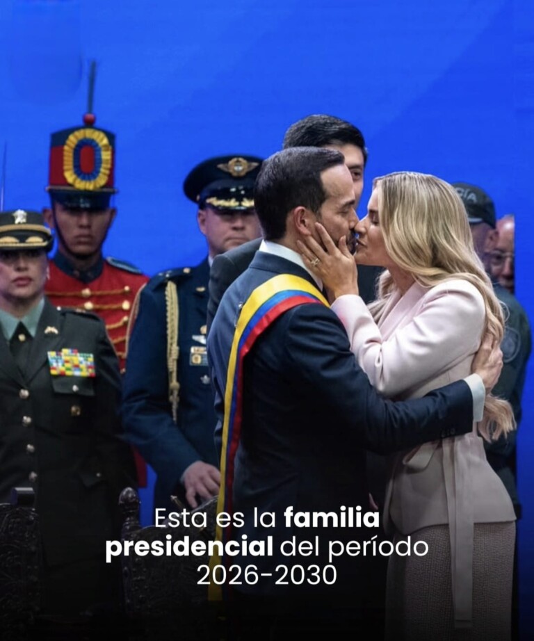 Ana Lucía Pineda y sus cuatro hijos, parte de la nueva familia presidencial de Colombia