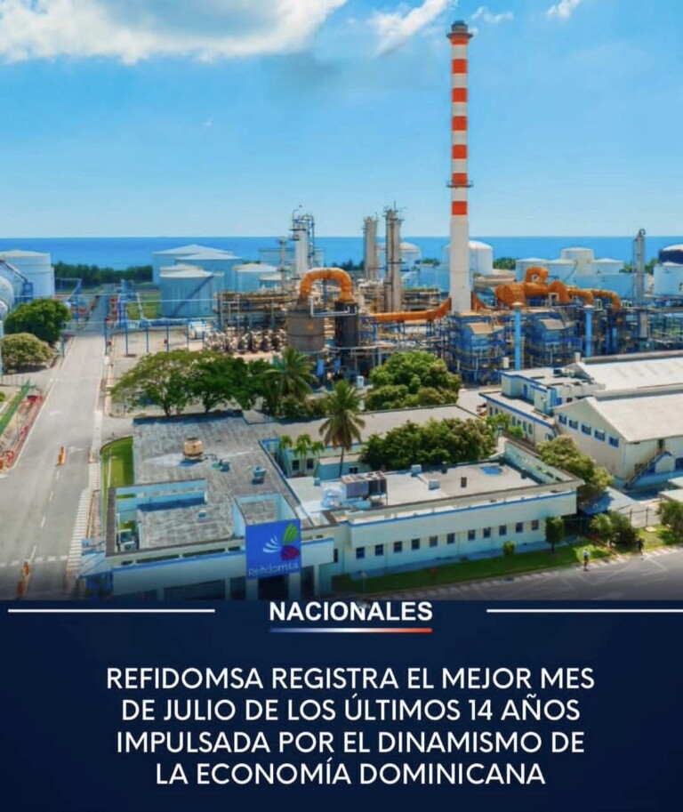 ⛽ REFIDOMSA registra en julio su mayor nivel de ventas de combustibles en 14 años