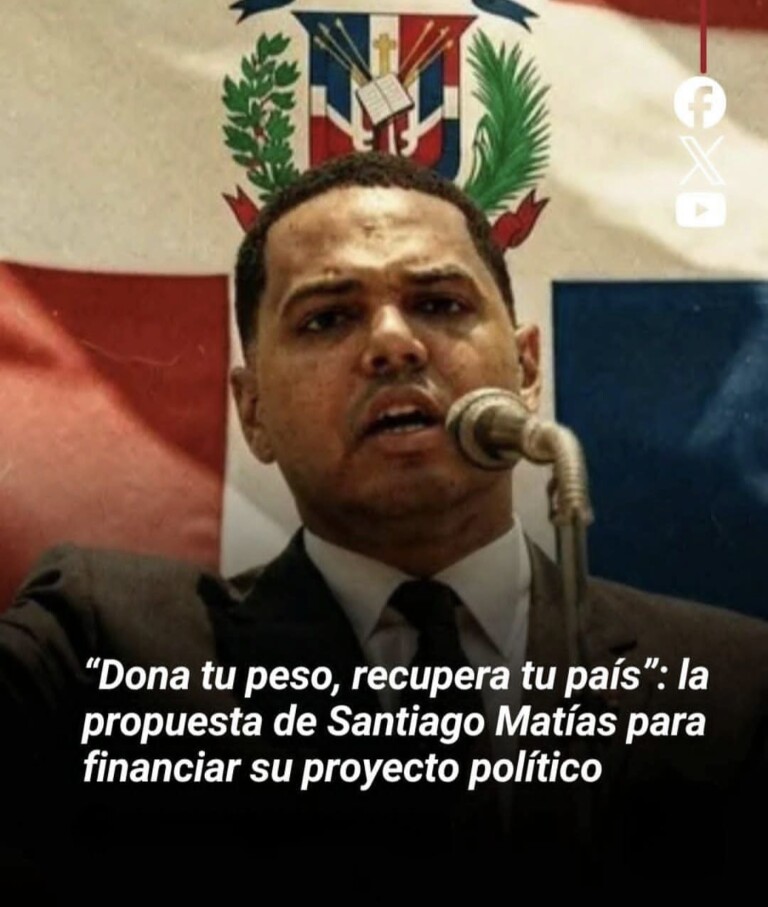 Santiago Matías presenta plataforma “Dominicanos Primero” con miras a las elecciones de 2028