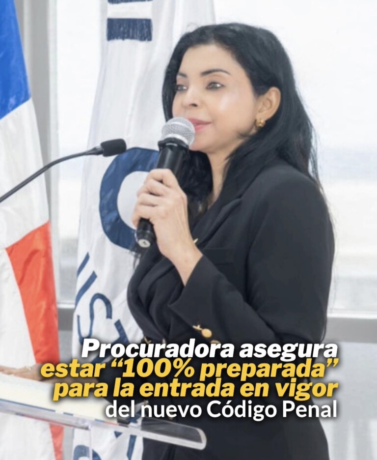 Yeni Berenice Reynoso asegura que el Ministerio Público está listo para aplicar el nuevo Código Penal