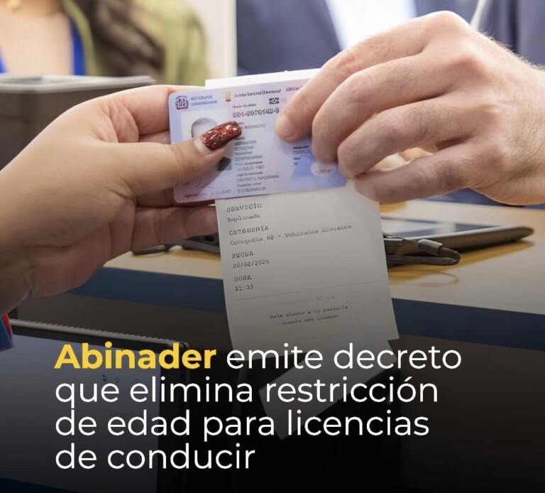 Abinader modifica reglamento de licencias de conducir y elimina diferencia por edad.