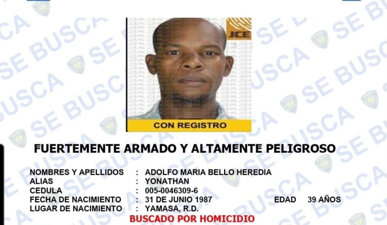 Policía Nacional informa fallece en Barahona reconocido antisocial “Jhonathan”, quien era buscado por homicidio y robo en Hato Mayor