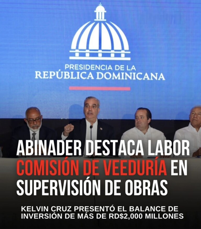 Abinader destaca supervisión de fondos recuperados de la corrupción destinados a obras deportivas
