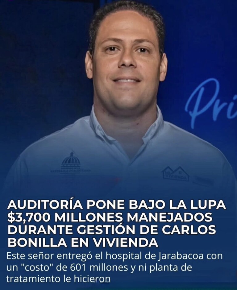 Auditoría atribuida al MIVED señala contrataciones por más de RD$3,500 millones fuera de planificación y RD$143 millones pendientes de justificar