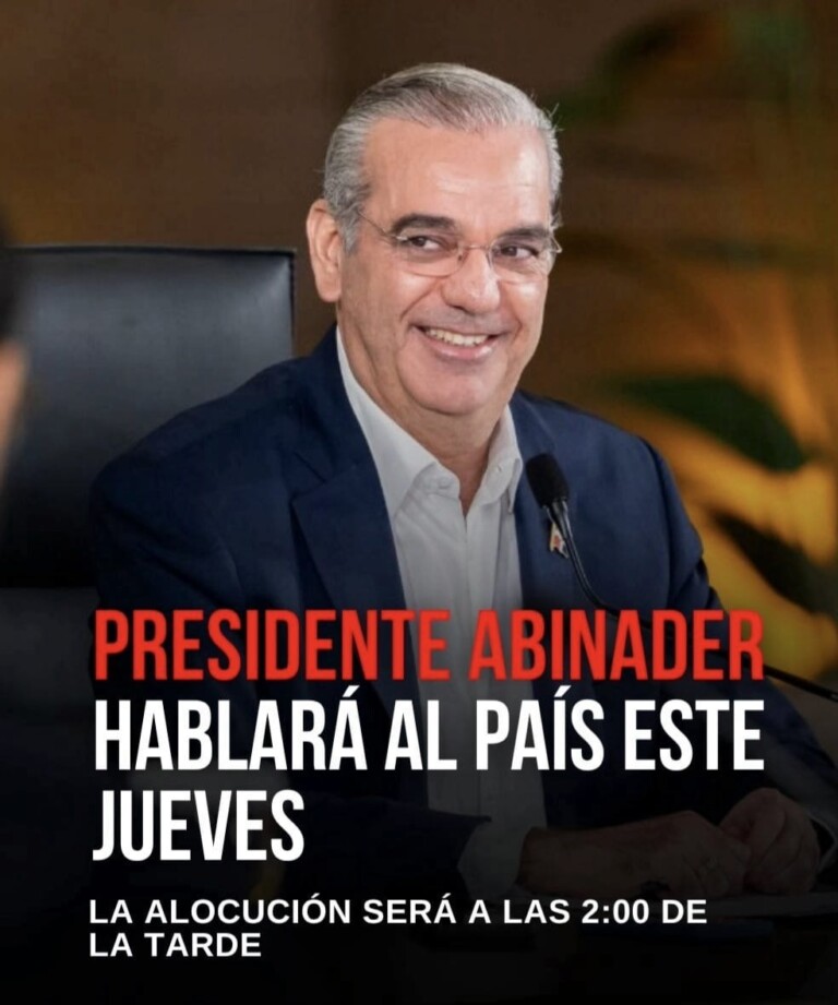 Abinader hablará al país este jueves y presentará balance sobre obras financiadas con fondos recuperados de la corrupción